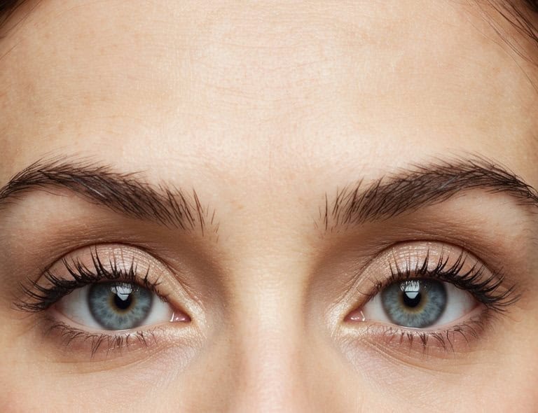 A whisper of color on the lids creates an effortlessly chic look. Soft neutrals and a touch of mascara enhance natural beauty without appearing overdone.