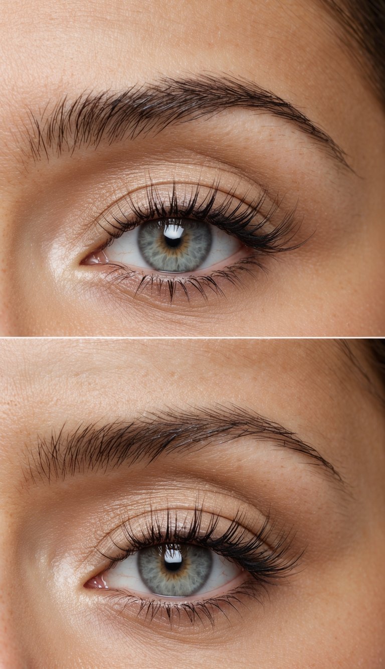A serene scene with soft, neutral tones and a touch of elegance for everyday eye makeup inspiration