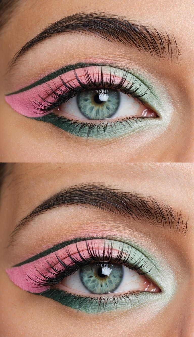 15 Pink and Green Eye Makeup Ideas: Bold and Subtle Looks