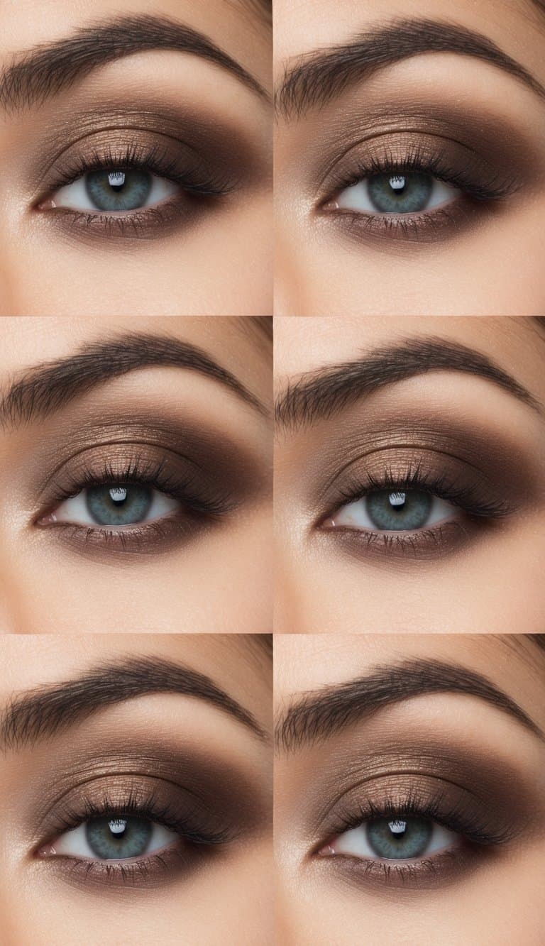 Soft, matte eyelids adorned with velvet-like eyeshadow in a simple, effortless makeup look