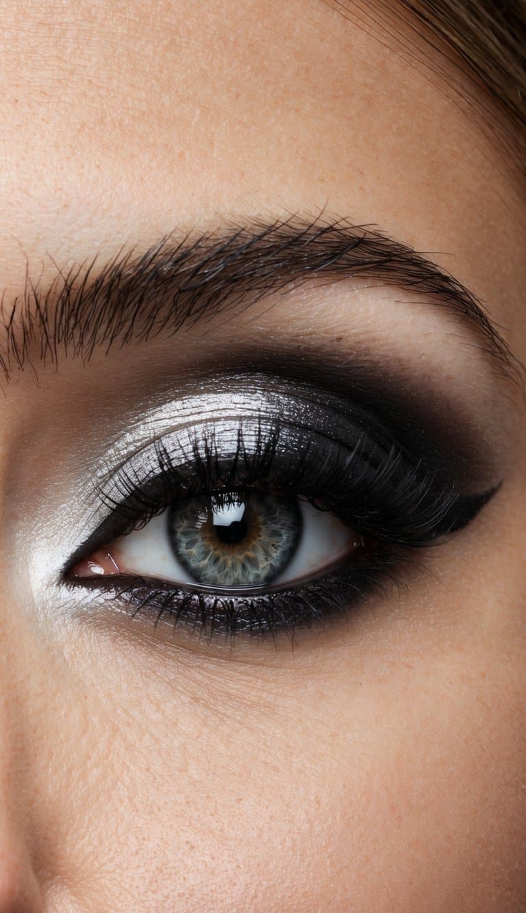 28 Silver and Black Eye Makeup Ideas: Stunning Night-Out Looks You’ll Love