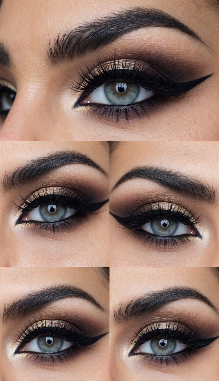 A close-up of a dramatic, winged eyeliner with a sharp outer flick, creating a fierce and lifted look