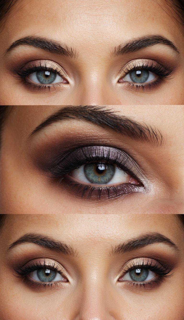 Soft shadows blend on a canvas of doe eye makeup ideas